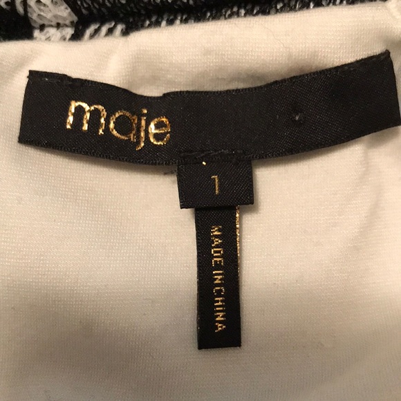 Maje Jour Black Lace Skirt w Pockets Sz 0 - Picture 4 of 7